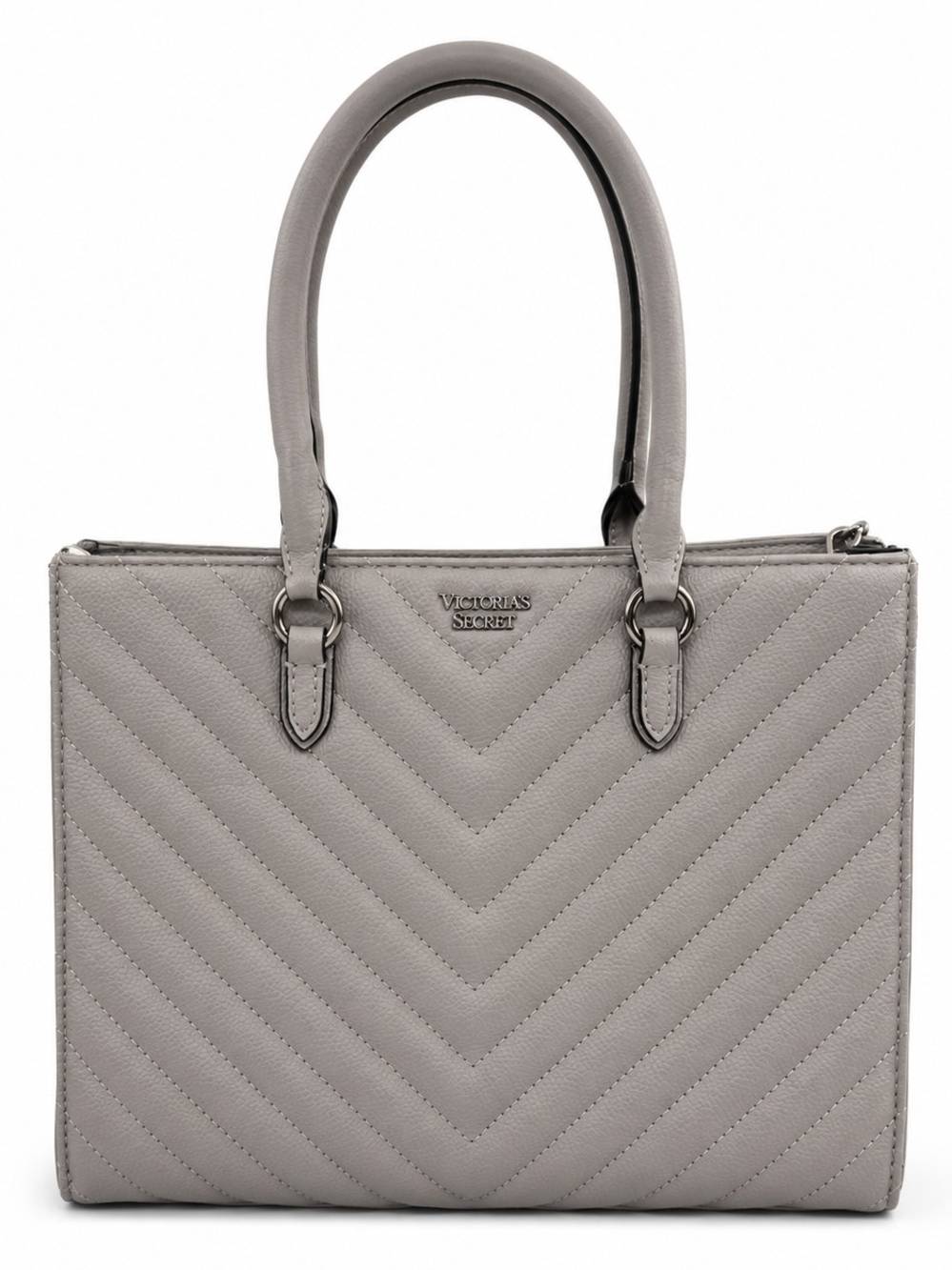 Victoria's Secret Quilted Tote Bag - Gray